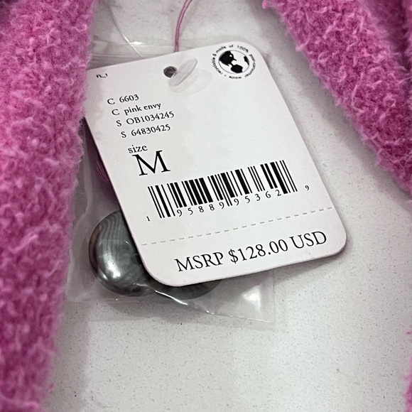 Free People Pink Envy Teddy Jacket - Picture 5 of 5